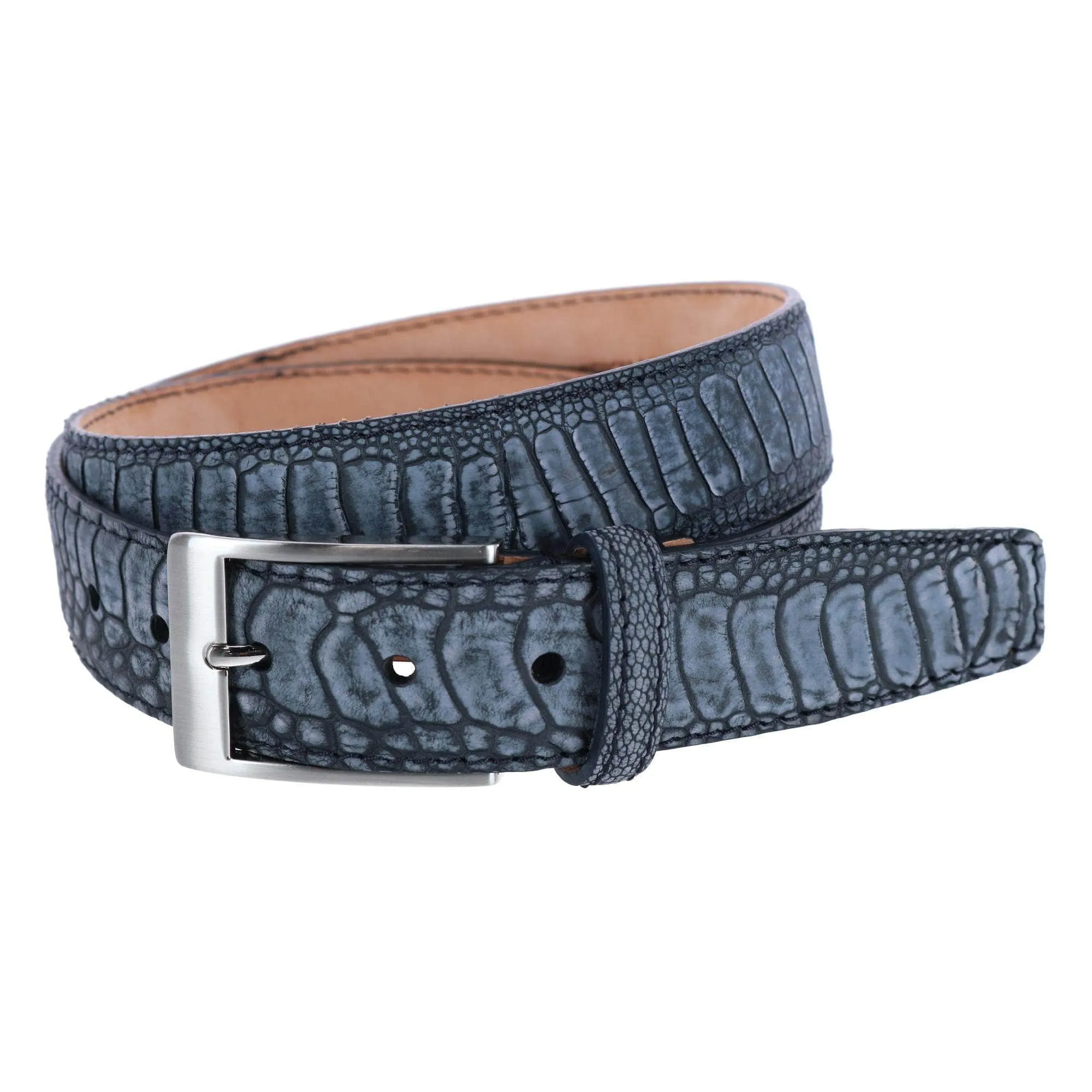 Genuine Suede Ostrich 35mm Belt