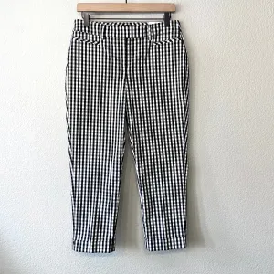 Gingham Plaid Crop Pants