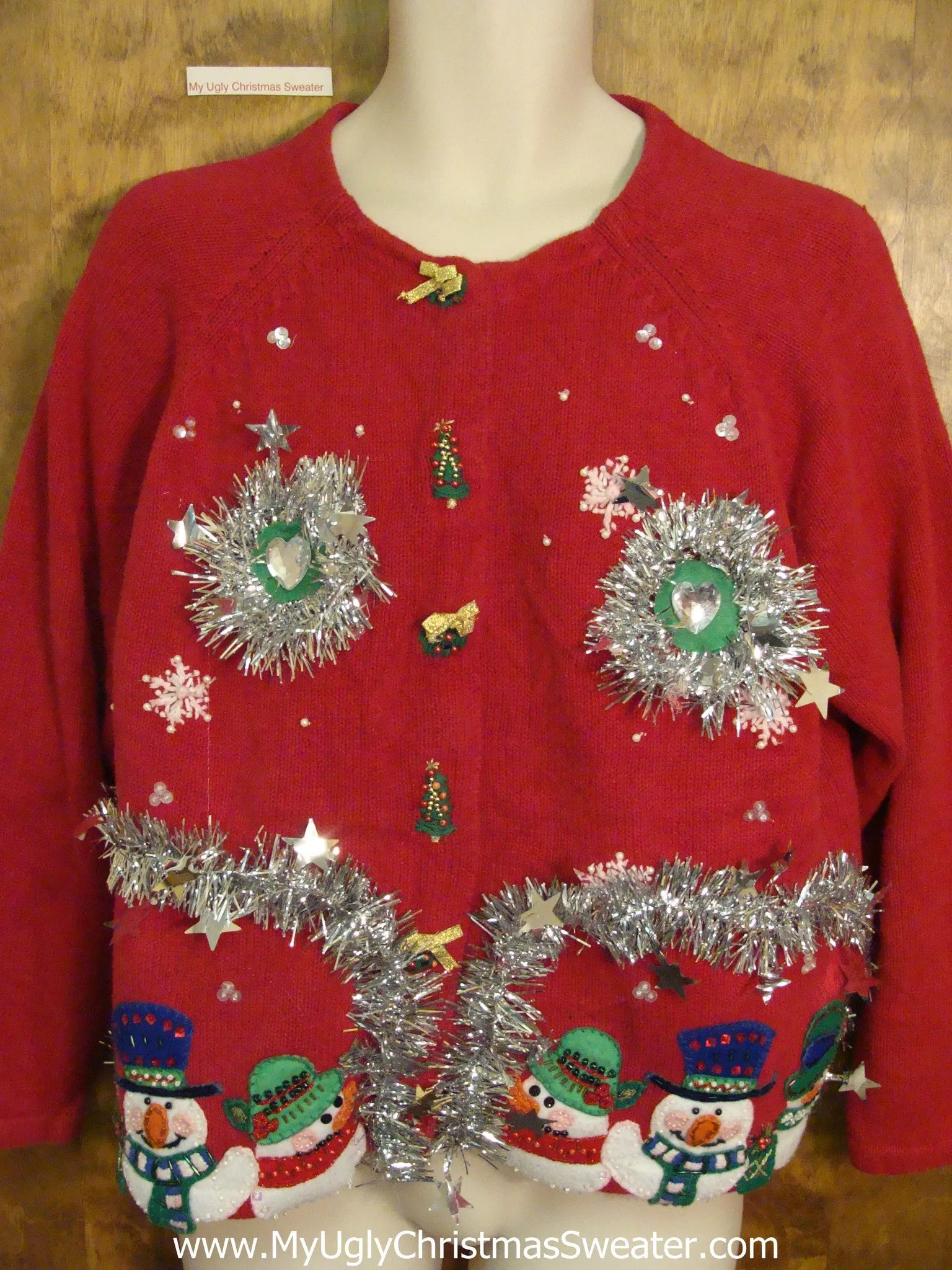 Glitter Garland Themed Ugly Christmas Jumper