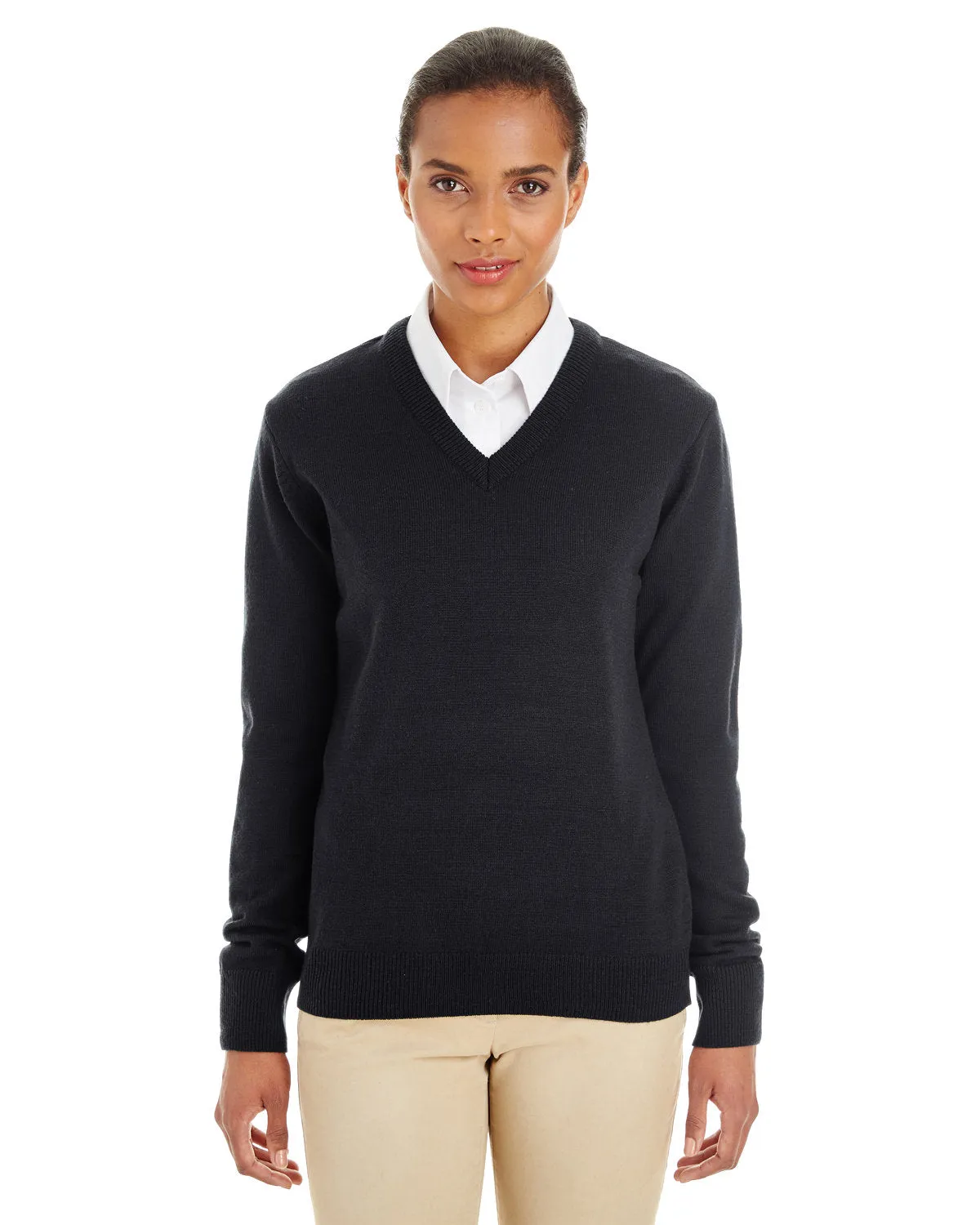 Harriton Ladies' Pilbloc™ V-Neck Sweater M420W