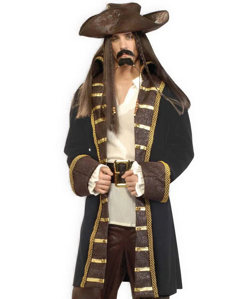 High Seas Deluxe Mens Pirate Captain Costume