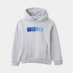 Hoodrich Junior Boys Tone V2 Pullover Hoodie Heather Grey / Blues