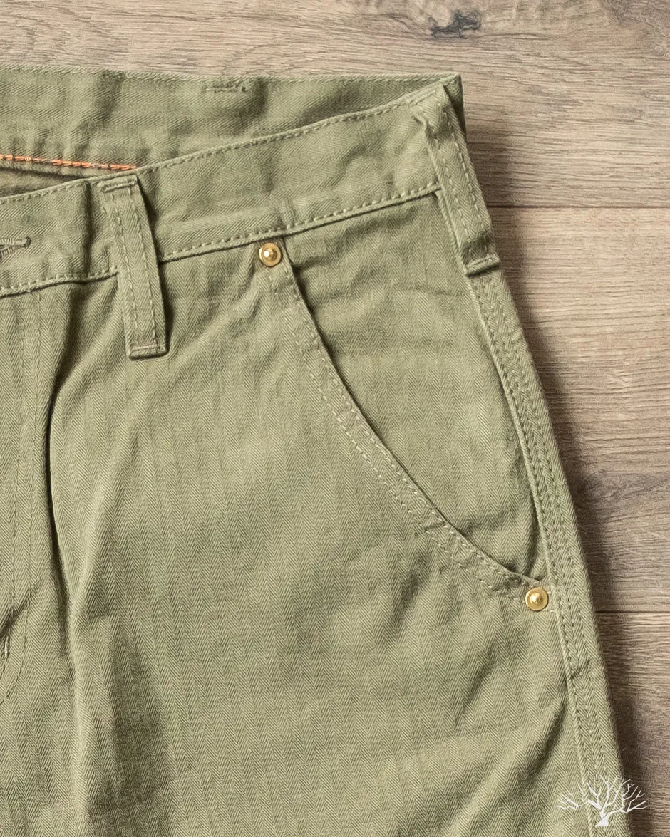 IH-733-ODG - 11oz Herringbone Cargo - Olive Drab Green