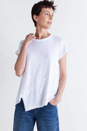 Inner Glow Asymmetric Short Sleeve Top