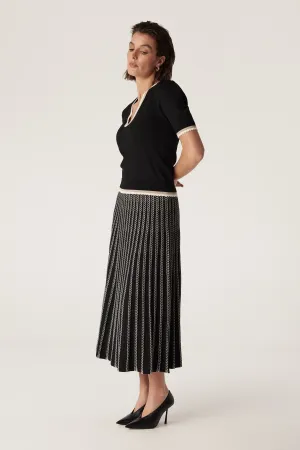 Joelle Knit Skirt - Black