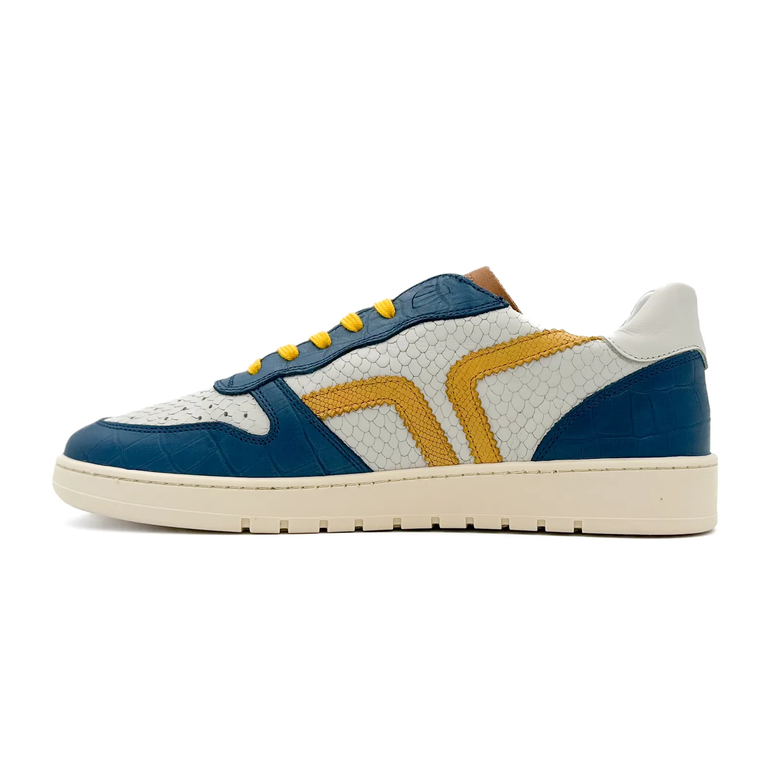 Kamo-Gutsu CAMPO 048 Sneaker (Men) - Blue/Ivory Print