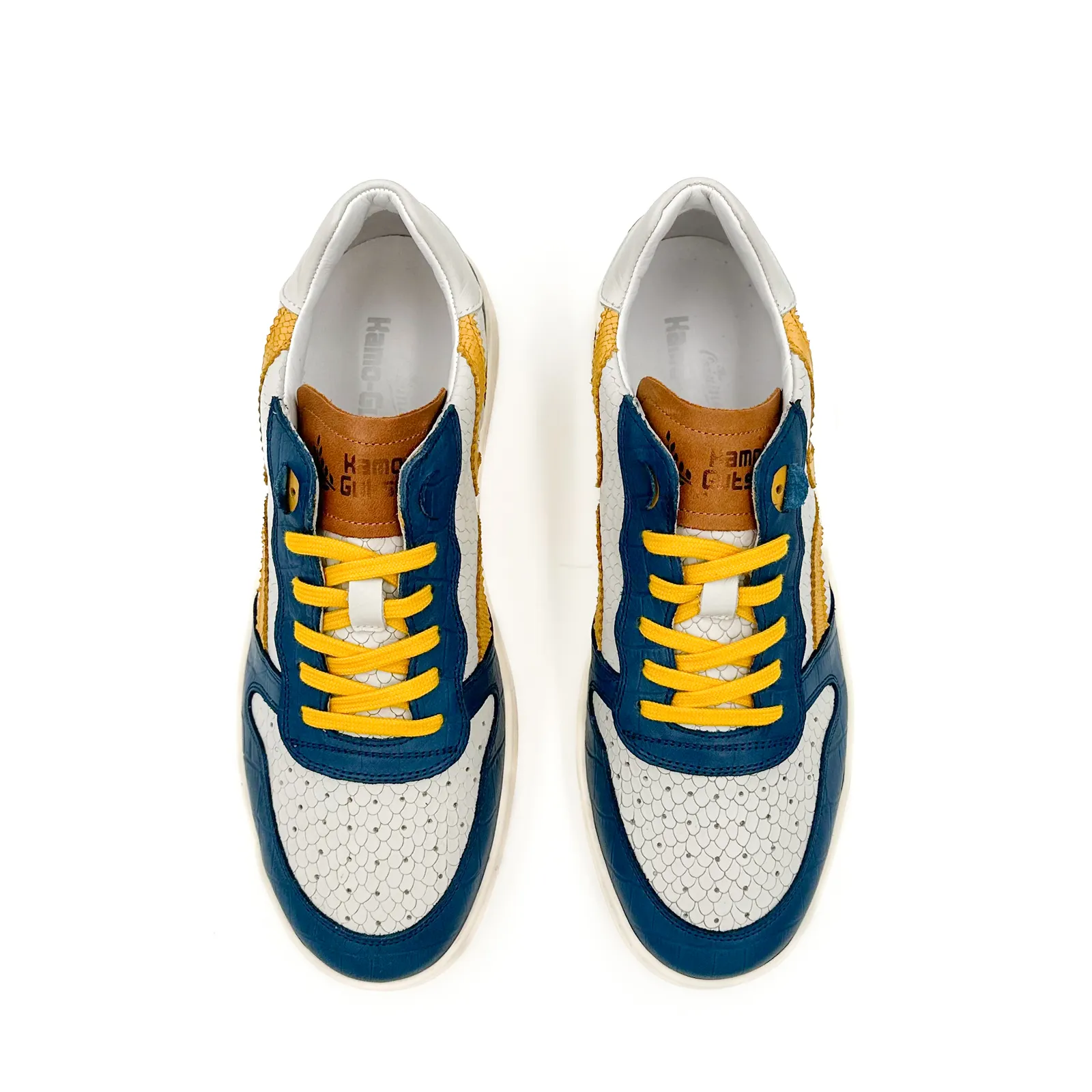 Kamo-Gutsu CAMPO 048 Sneaker (Men) - Blue/Ivory Print