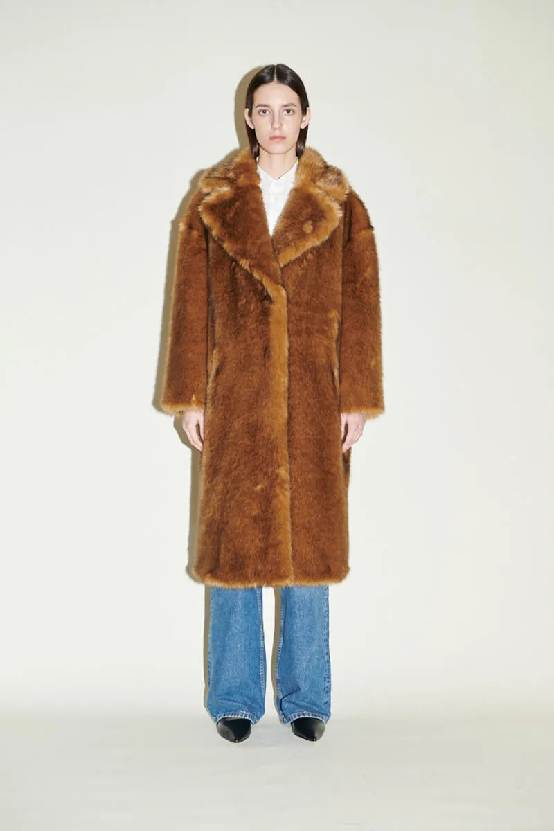 Katie Honey Faux Fur Coat