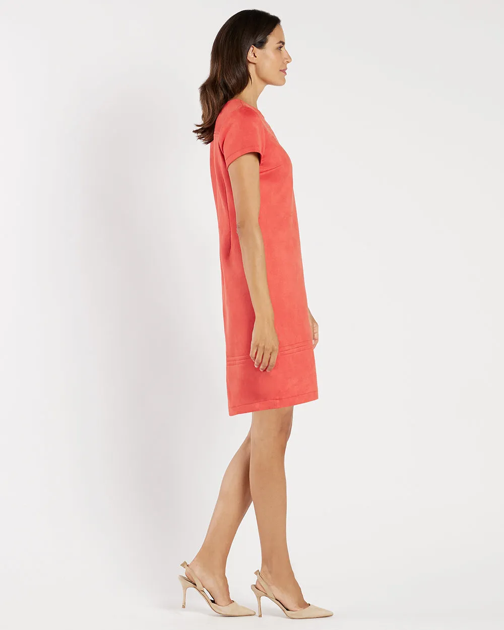 Kayla Dress - Faux Suede