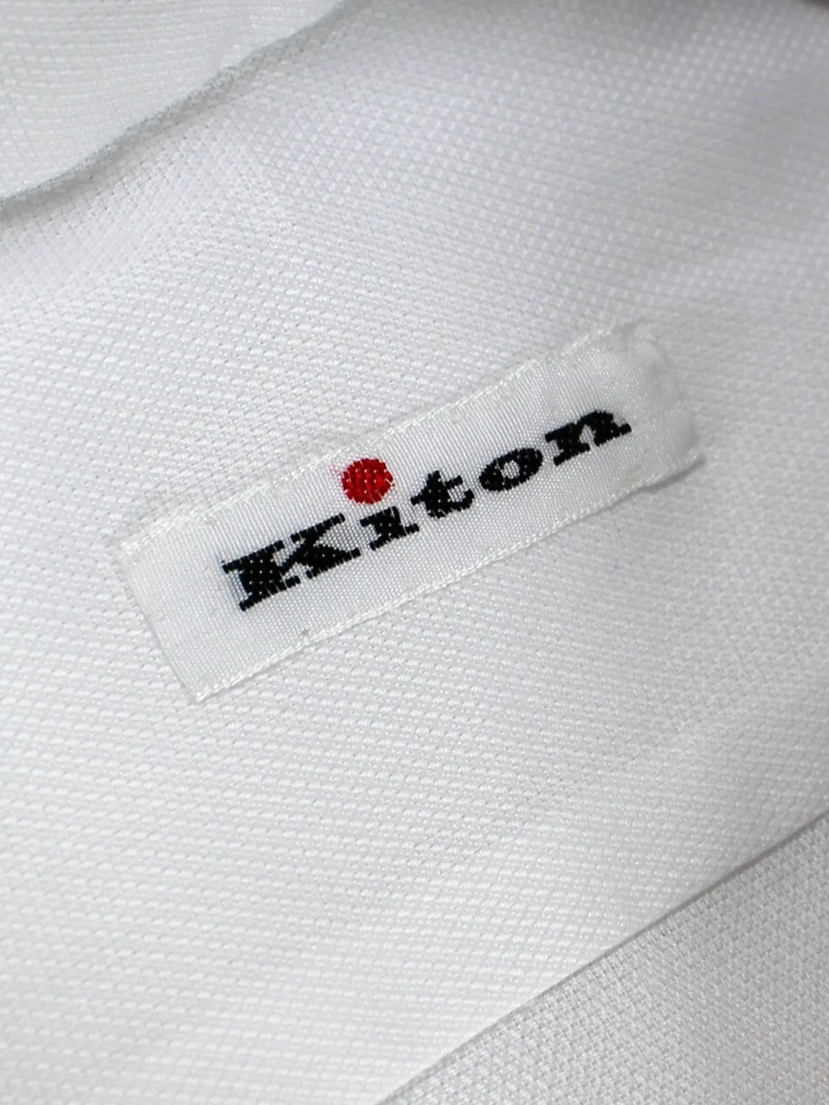 Kiton Shirt White Sartorial Dress Shirt 40 - 15 3/4 SALE