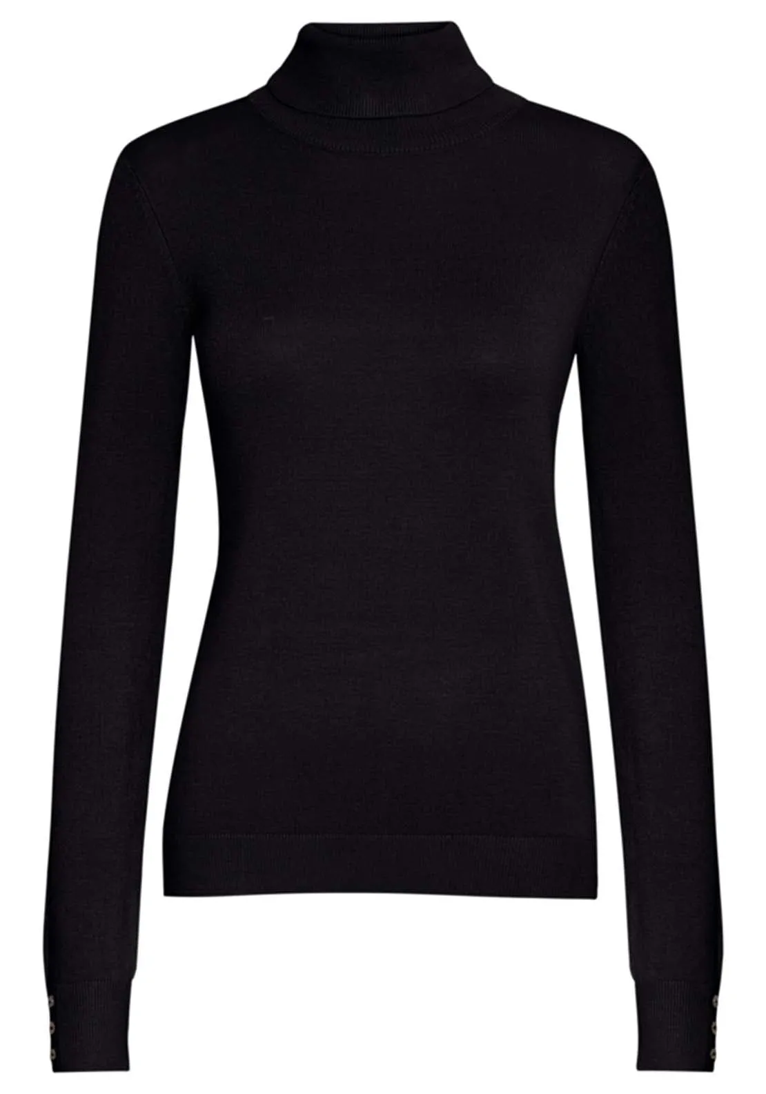 Knit Long Sleeve Pullover - Black