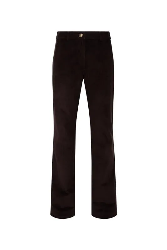 LETA - Low-rise straight-leg corduroy pants