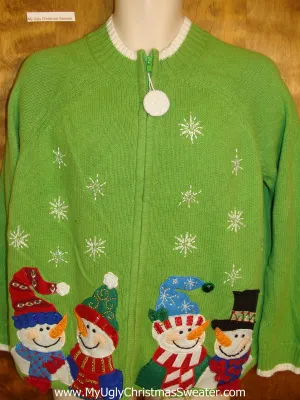 Lime Green Great Cheap Ugly Christmas Sweater