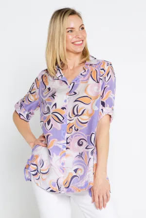 Linderman Cotton Shirt - Sunset Symphony