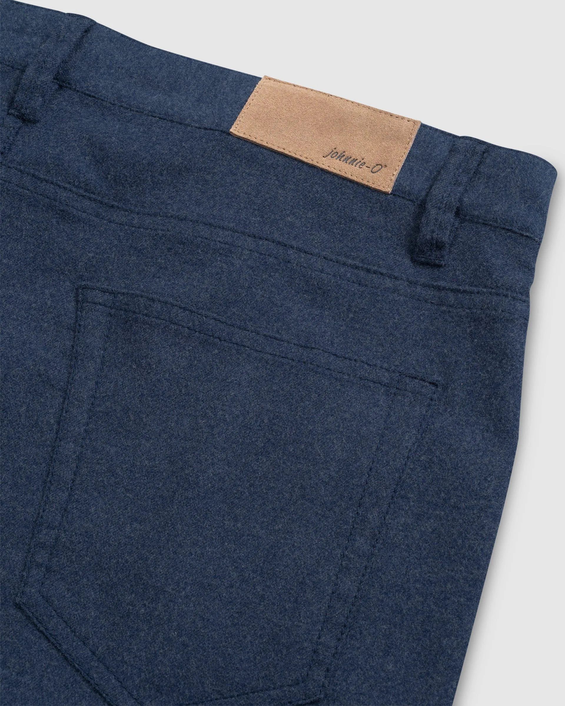 London Brushed Twill Flannel Pant in Indigo by Johnnie-O