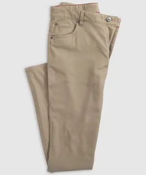 London Brushed Twill Flannel Pant in Khaki by Johnnie-O