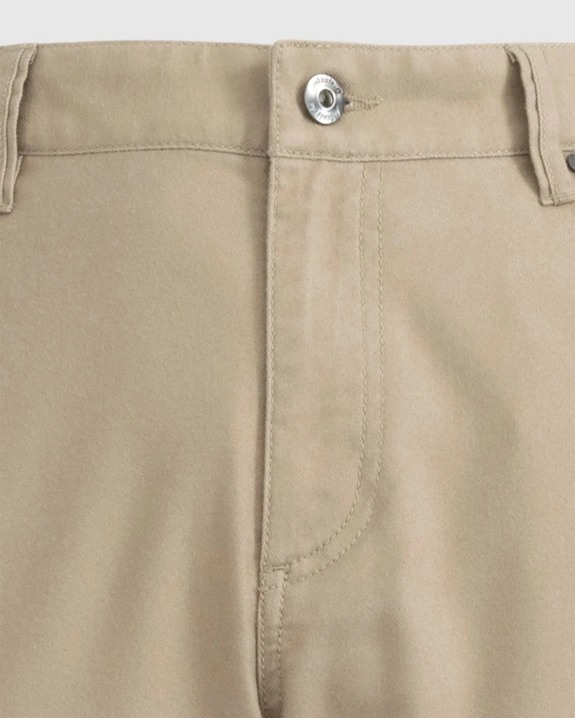 London Brushed Twill Flannel Pant in Khaki by Johnnie-O