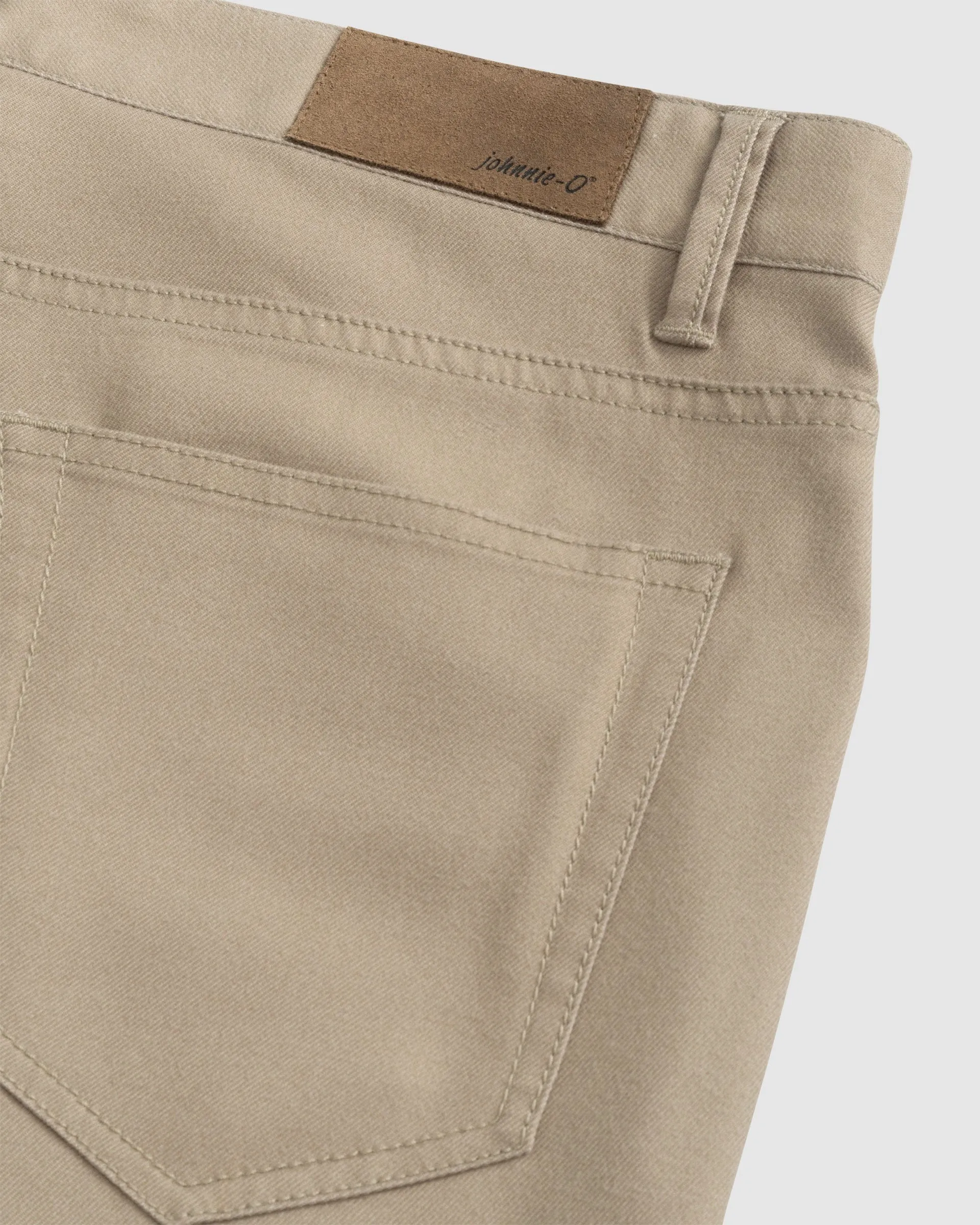 London Brushed Twill Flannel Pant in Khaki by Johnnie-O