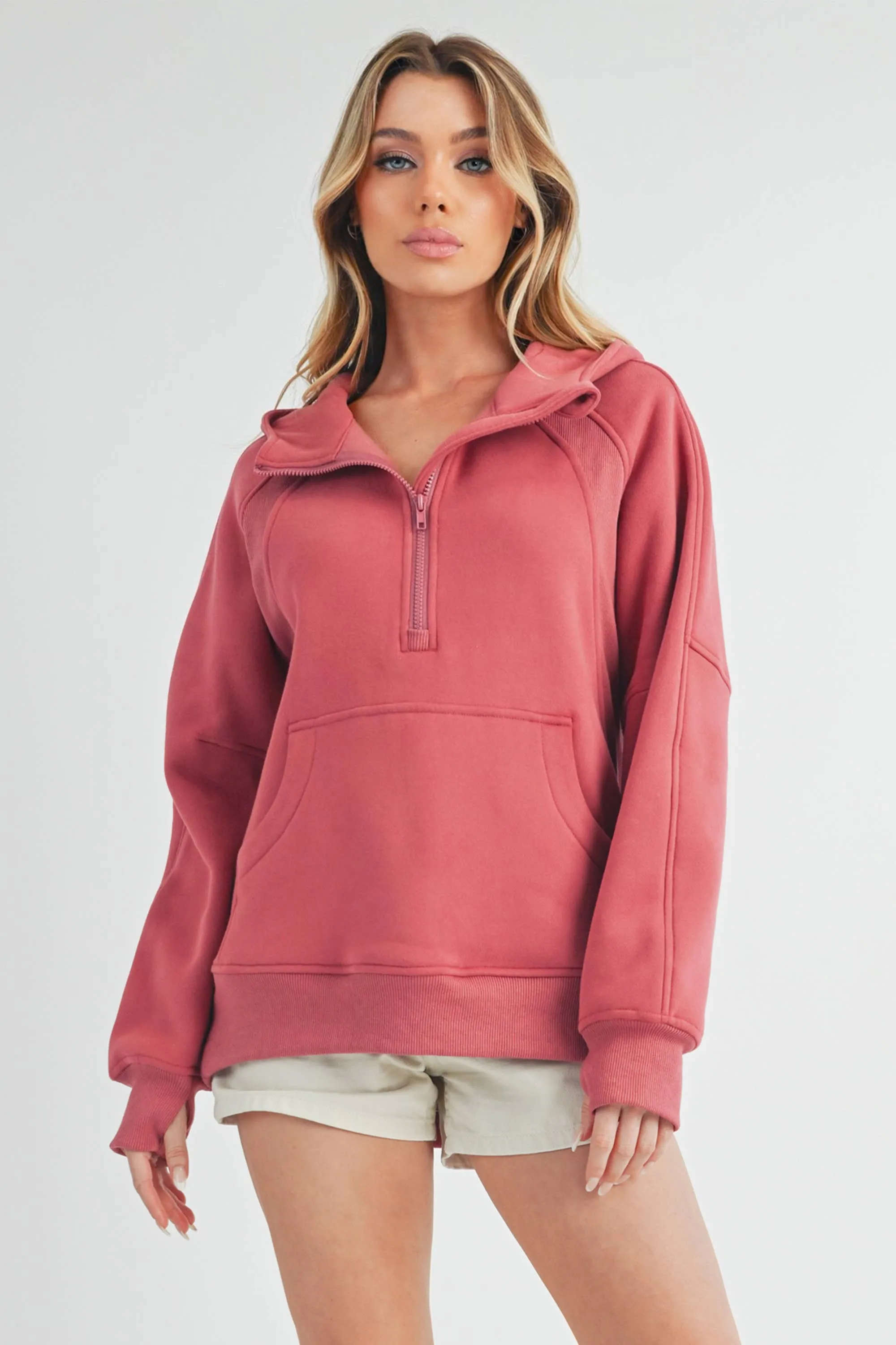 Long Drea Half-Zip Hoodie