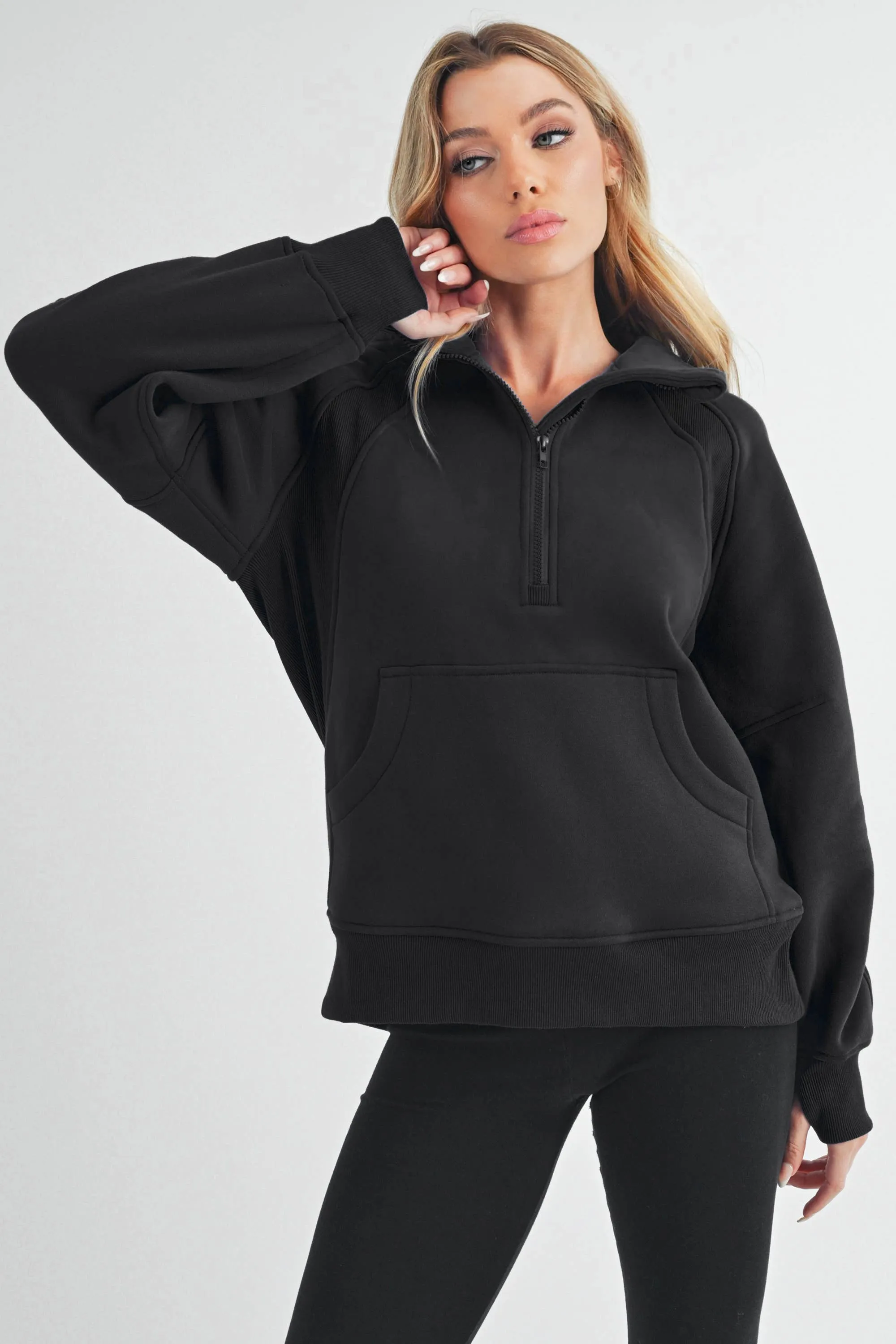 Long Drea Half-Zip Hoodie