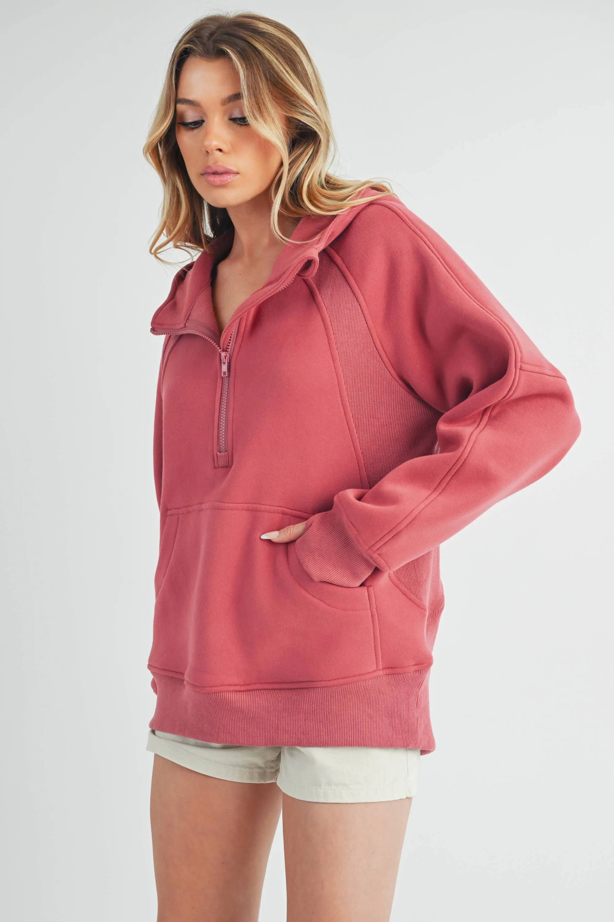 Long Drea Half-Zip Hoodie