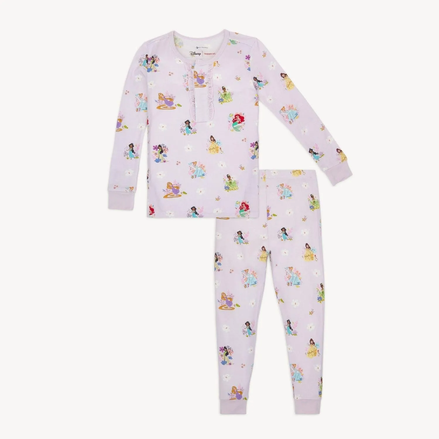 Magnetic Me Disney | Princess Modal Magnetic No Drama Pajama Kids Long Sleeve Set