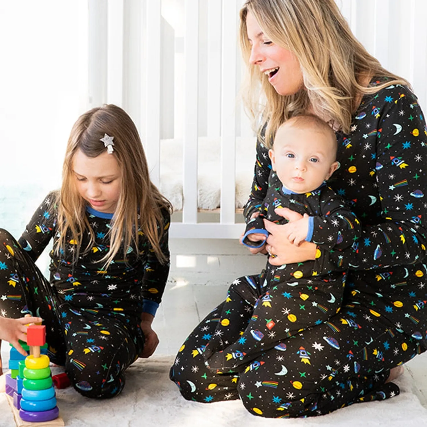 Magnetic Me Space Chase Modal Magnetic Nursing Pajama Set