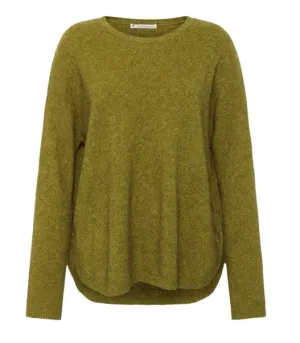 Manstead Zoe Loose Fit Sweater | Olive   Blue