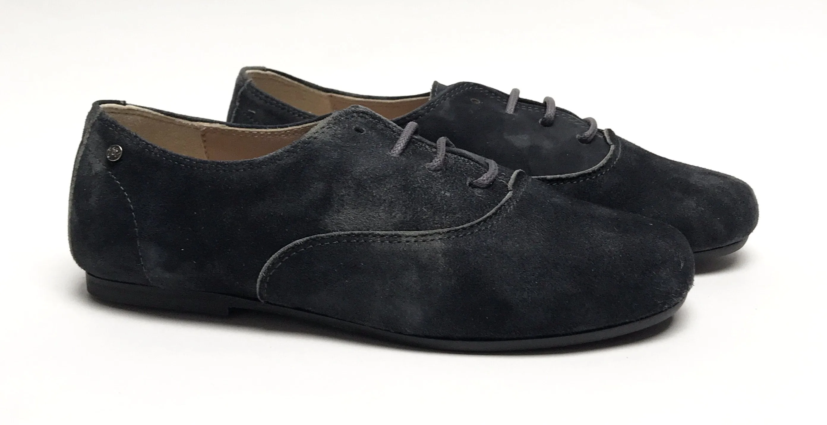 Manuela Gray Rugged Suede Derby