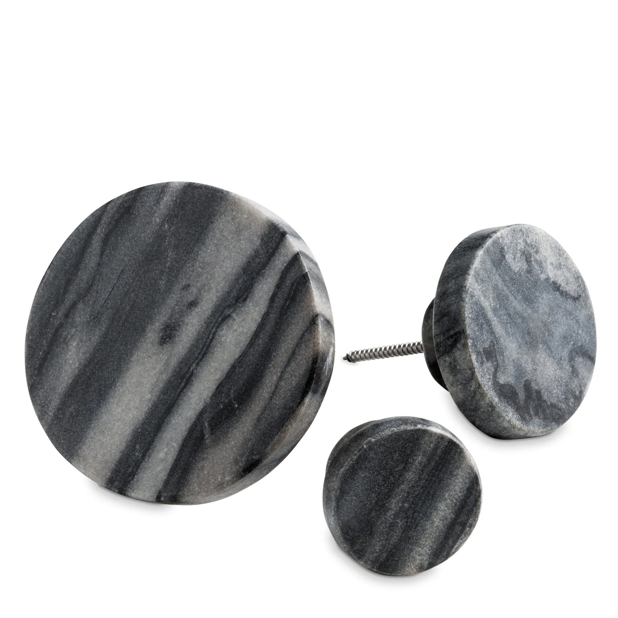 marblelous coat hook large, grey