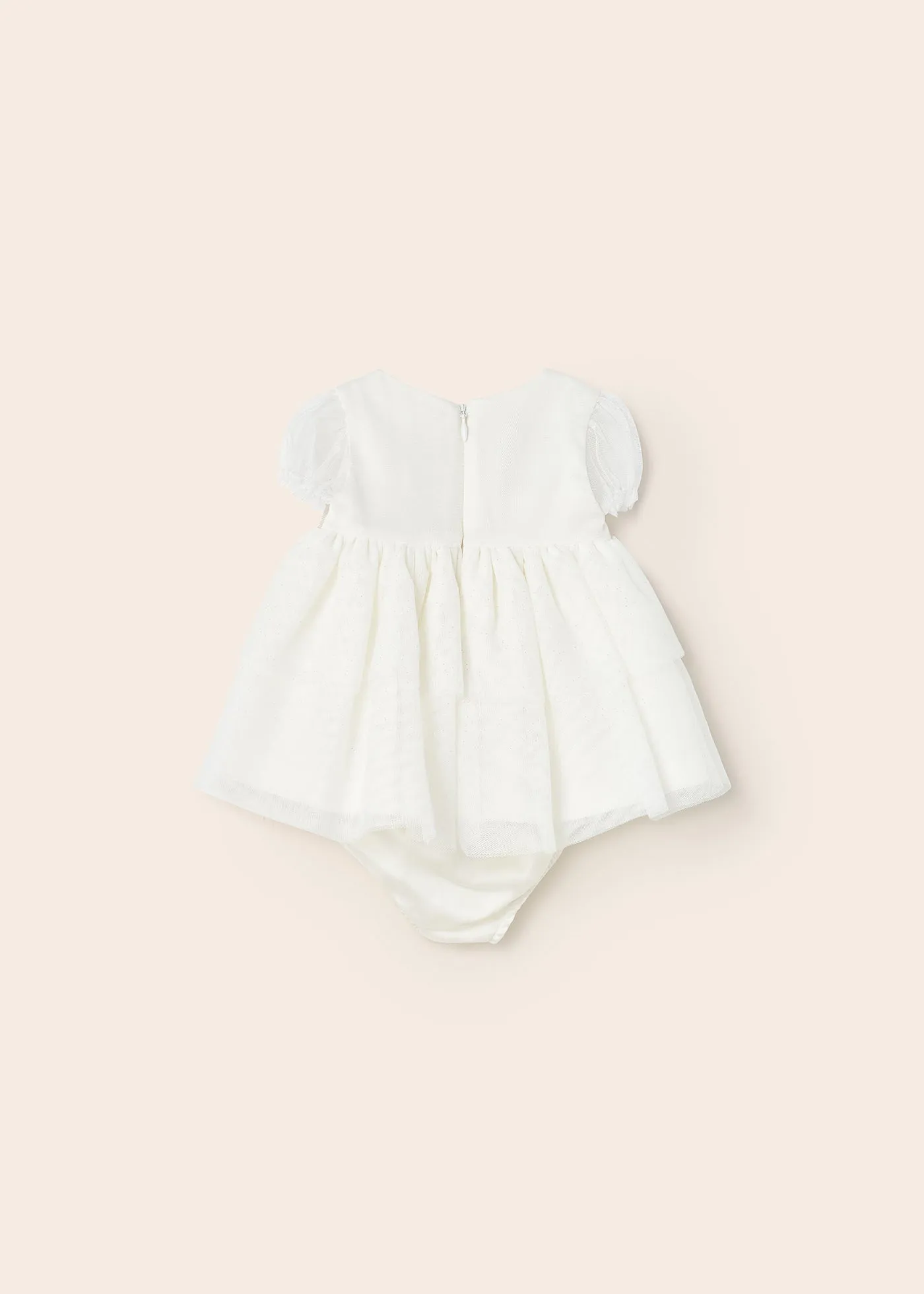 Mayoral Newborn Girl Tulle Ceremony Dress