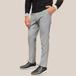 Melange Wool Dress Pant - Grey