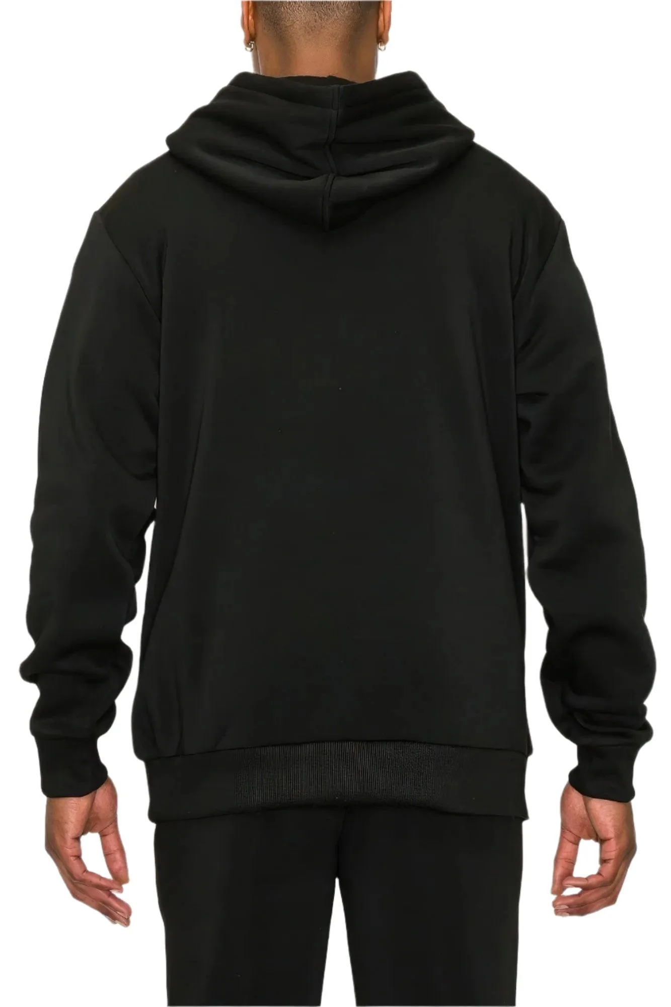 Mens Black Fleece Pullover