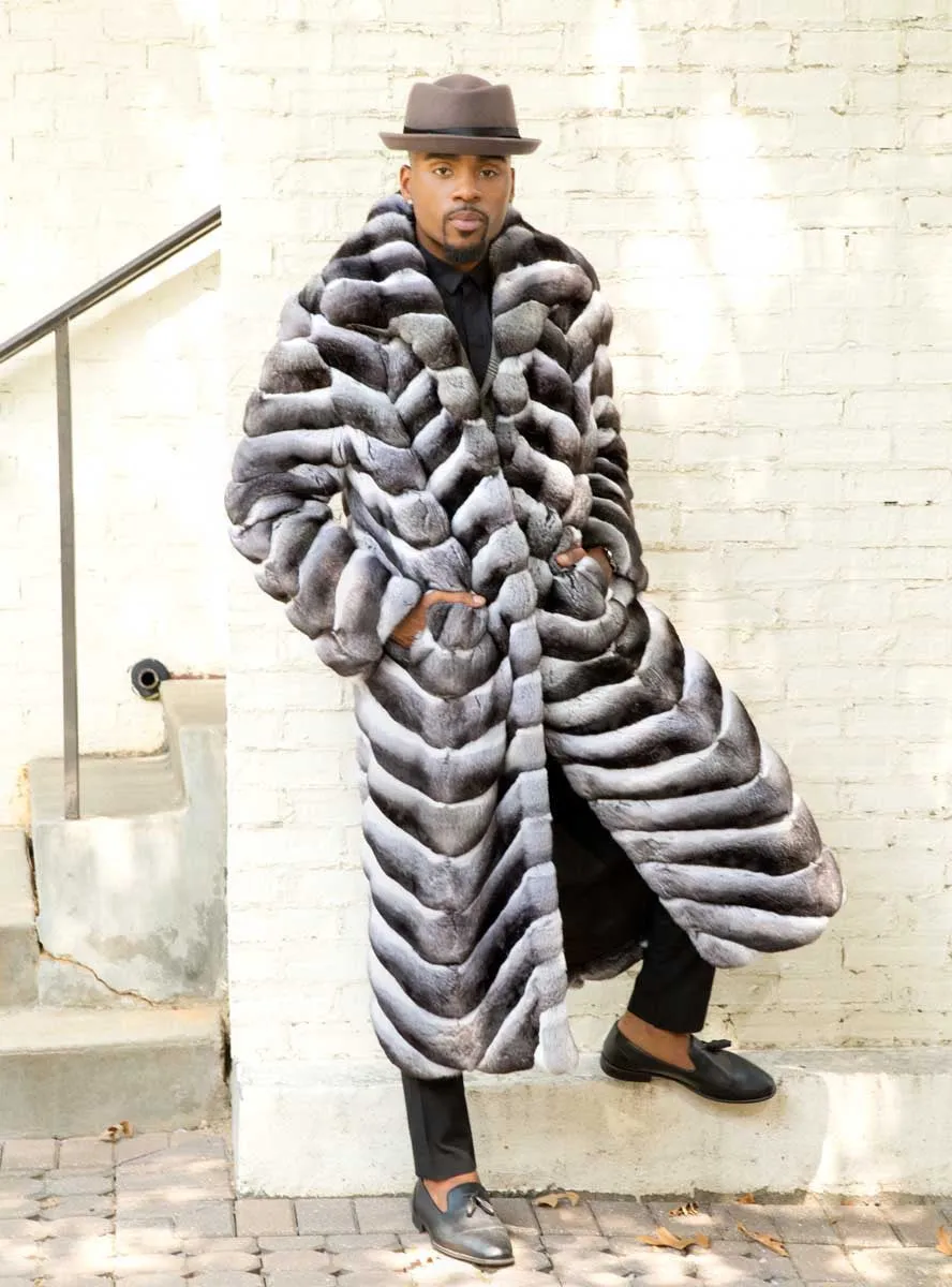 Men's Chinchilla Fur Coat