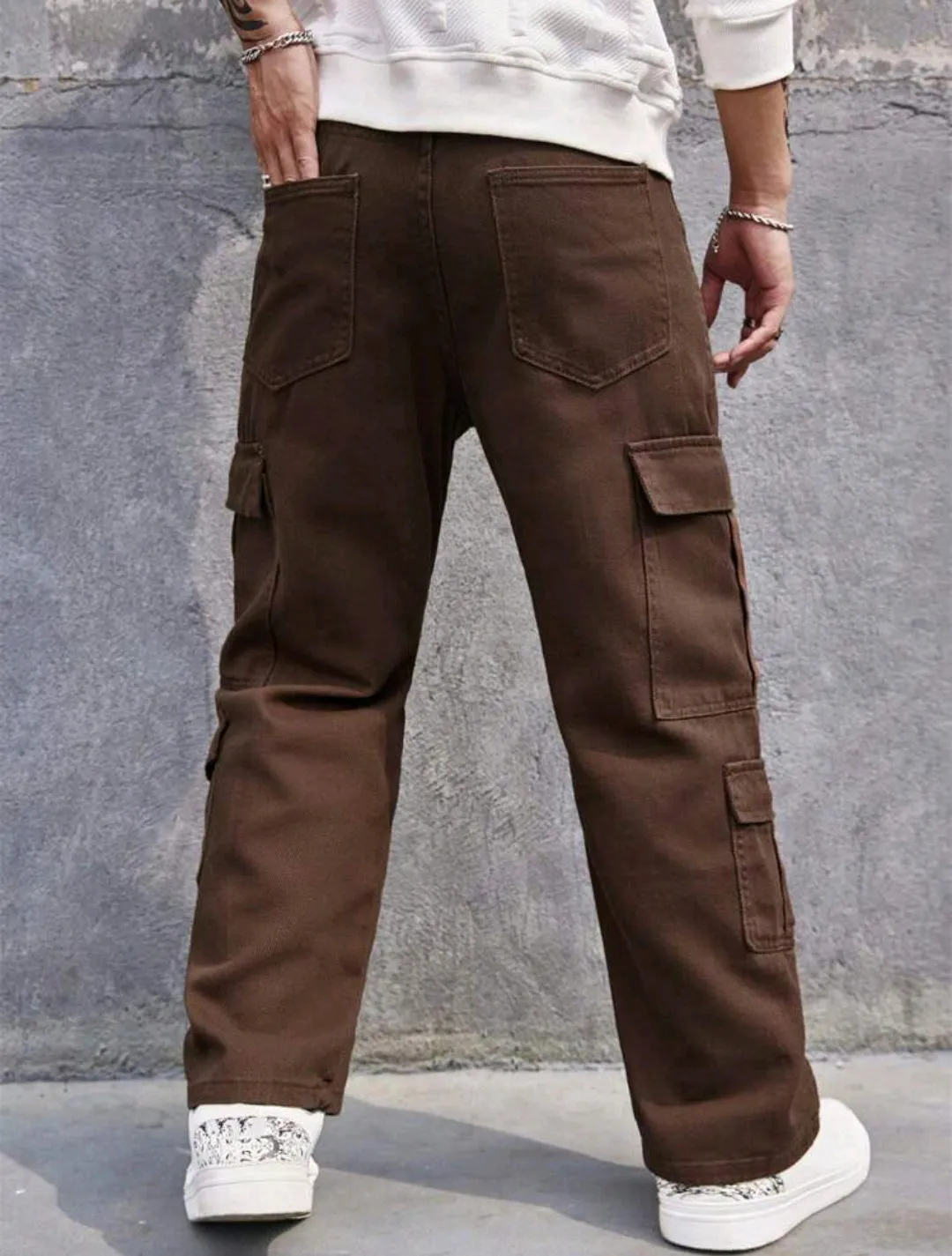 Mens Straight 8 Pocket Cargo