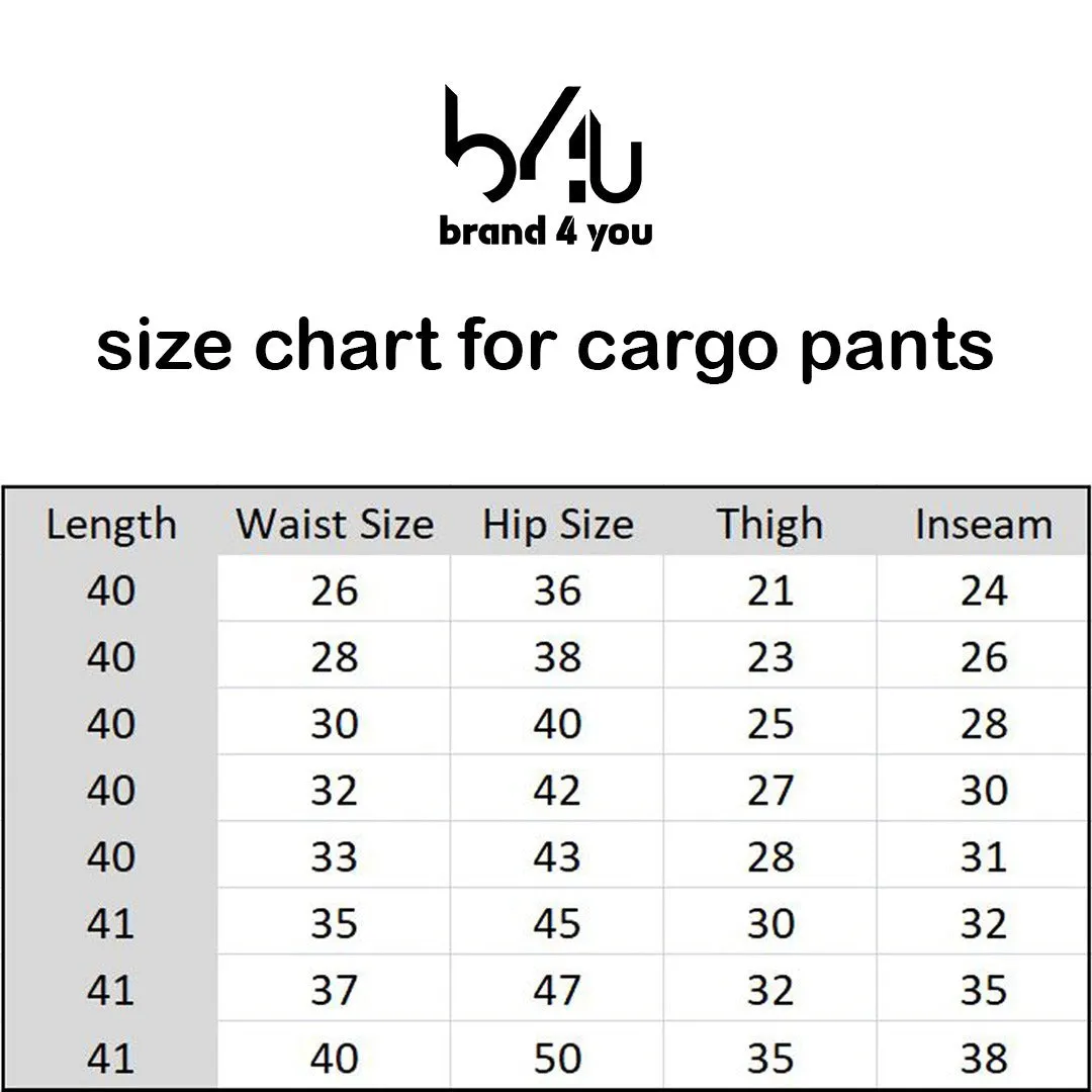 Mens Straight 8 Pocket Cargo