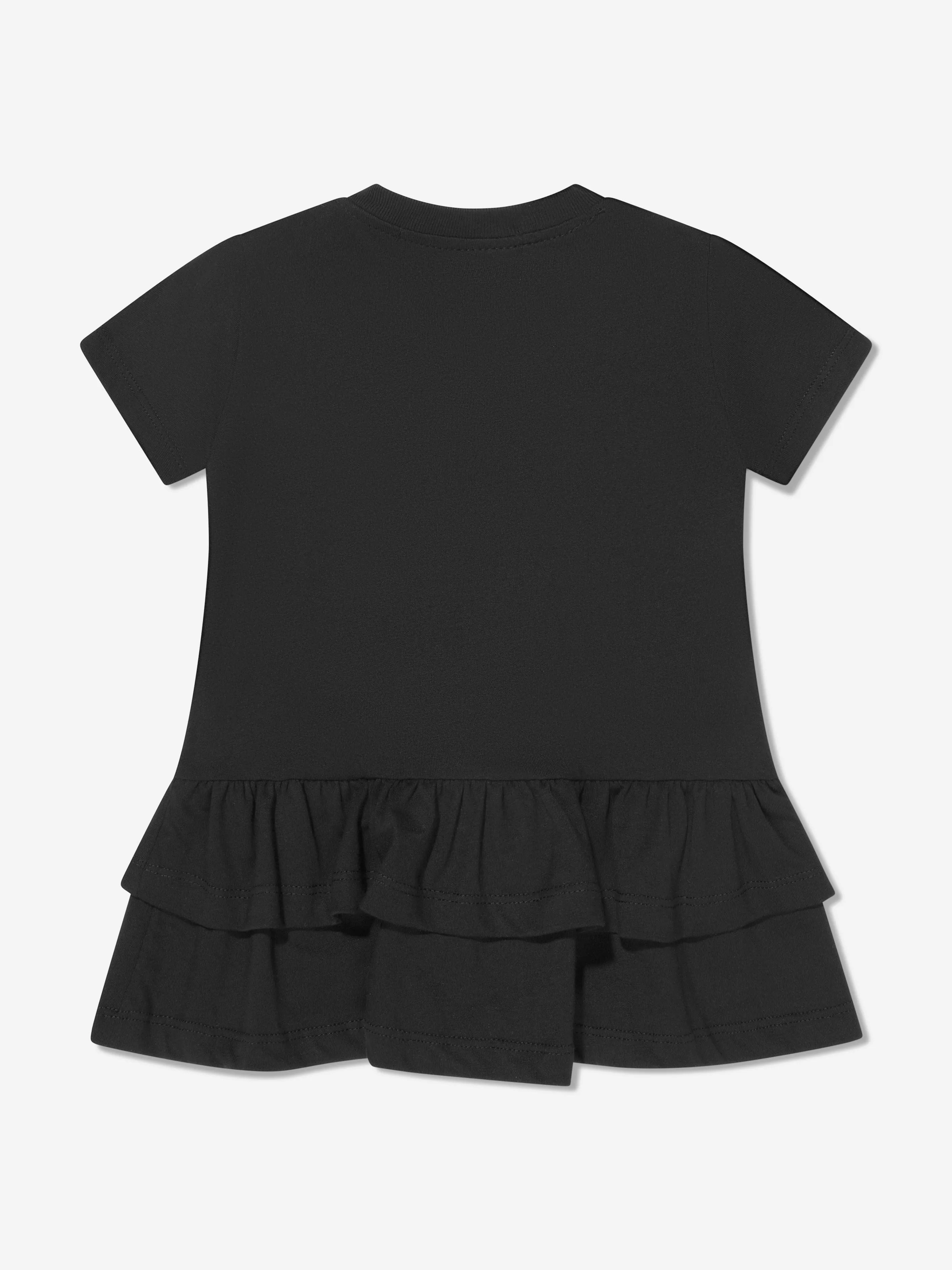 MSGM Baby Girls Logo T-Shirt Dress in Black