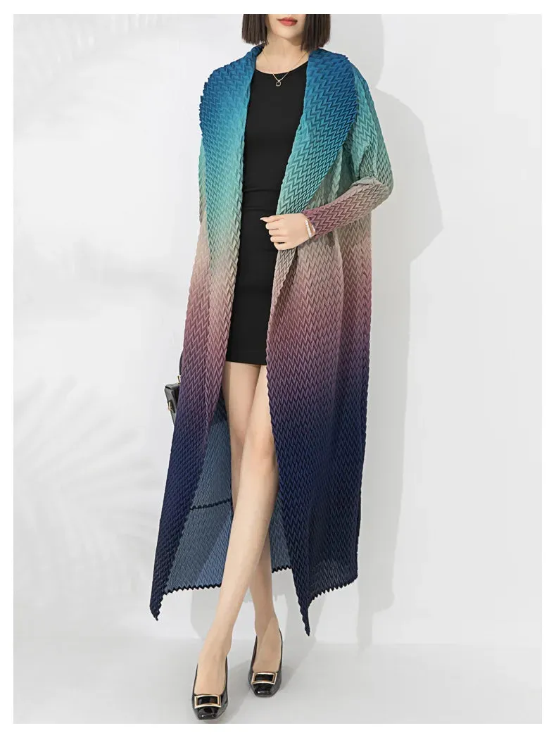 New Modern: Truly Pleated Ombre Trench Coat