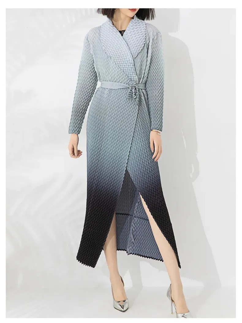 New Modern: Truly Pleated Ombre Trench Coat