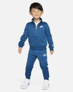 NIKE JUNIOR CLUB TRICOT NAVY BLUE TRACK-SUIT SET