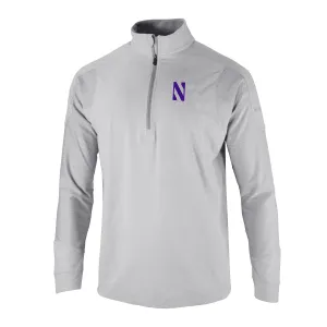 Northwestern Wildcats Men's Columbia Grey Quarter-Zip Pullover