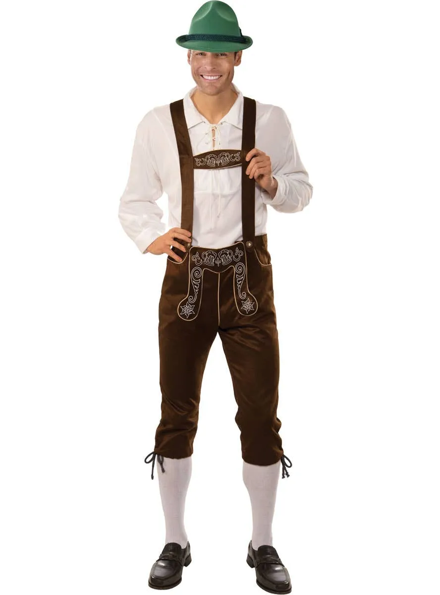 Oktoberfest Brown Lederhosen Plus Size Mens Costume