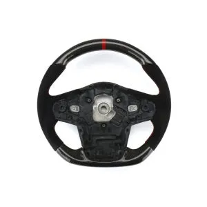 OLM Carbon Pro Steering Wheel Carbon Fiber and Alcantara with Red Stripe | 2020  Toyota GR Supra