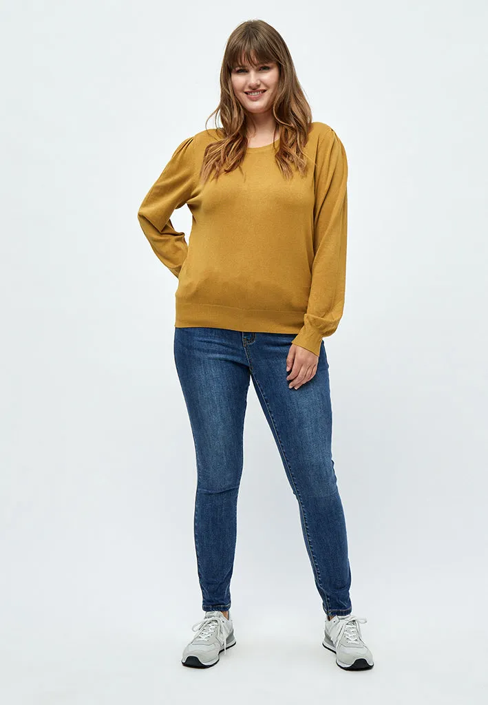 PCTana Knit Pullover Curve - Bone Brown