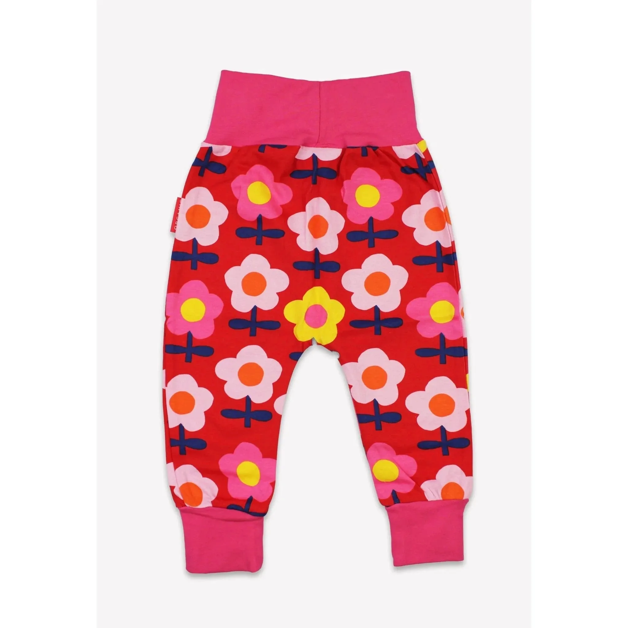 Pink Flower Print Baby Pants