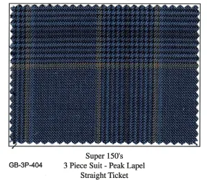 PLAID 3-P SLIM SUIT