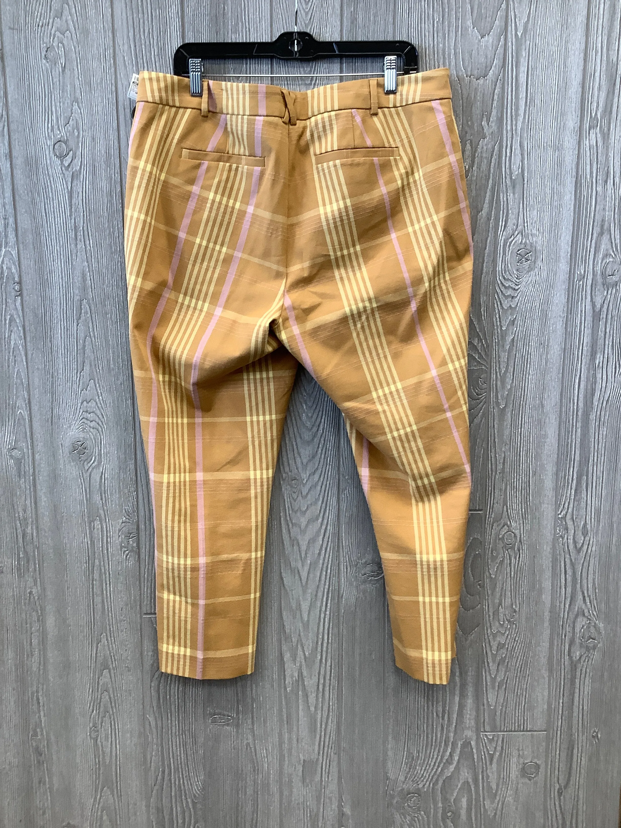 Plaid Pattern Pants Dress Anthropologie, Size 16