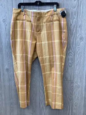 Plaid Pattern Pants Dress Anthropologie, Size 16