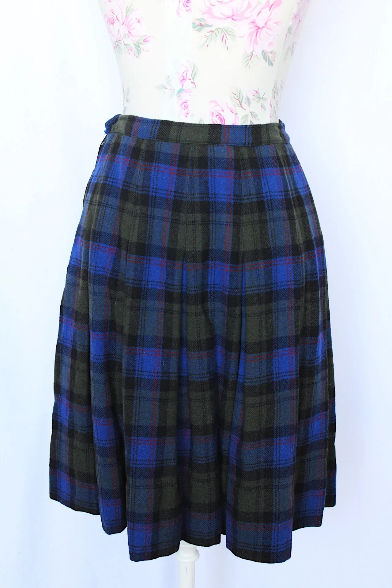 Plaid Pleated Skirt