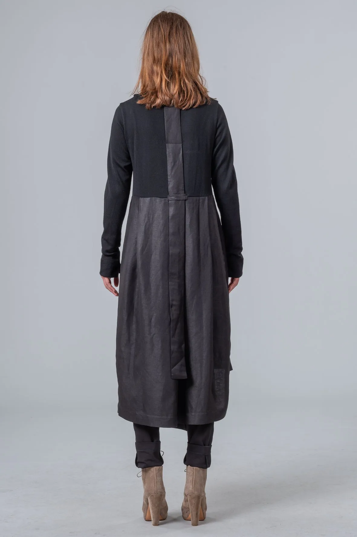 Postcards from Winter - coat dress - black